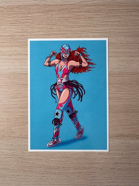 Image of Chappell Lucha mini print