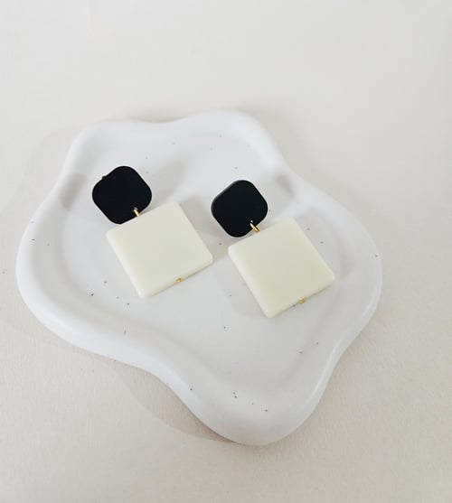 Image of Pendientes SQUARE - Blanco