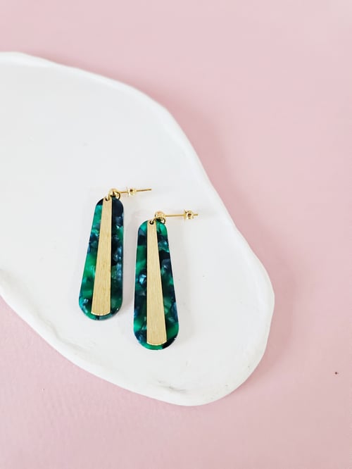 Image of Pendientes VELVET - Verde