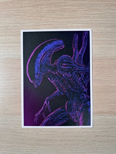 Image of Xenomorph mini print