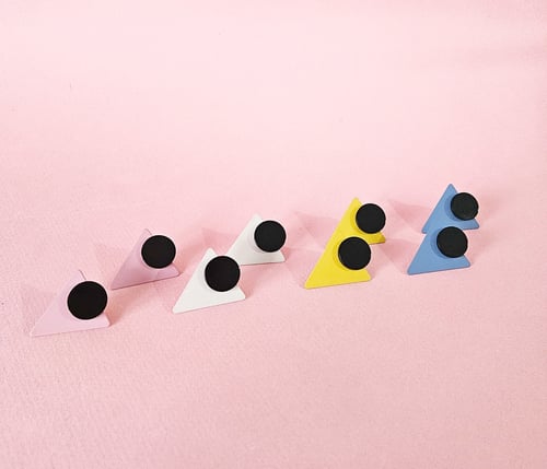 Image of Pendientes TRIANGELU - Amarillo