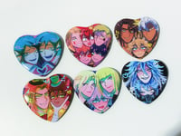 Image of TWST twisted wonderland heart buttons