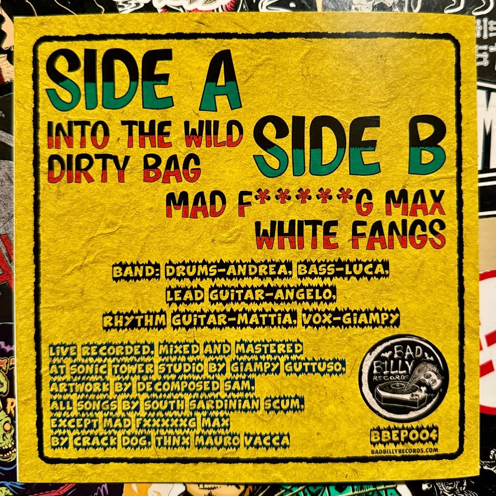 SOUTH SARDINIAN SCUM - INTO THE WILD (EP) GREEN
