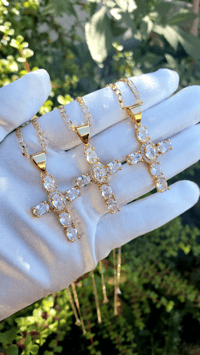 Image 1 of White Cross Necklace 