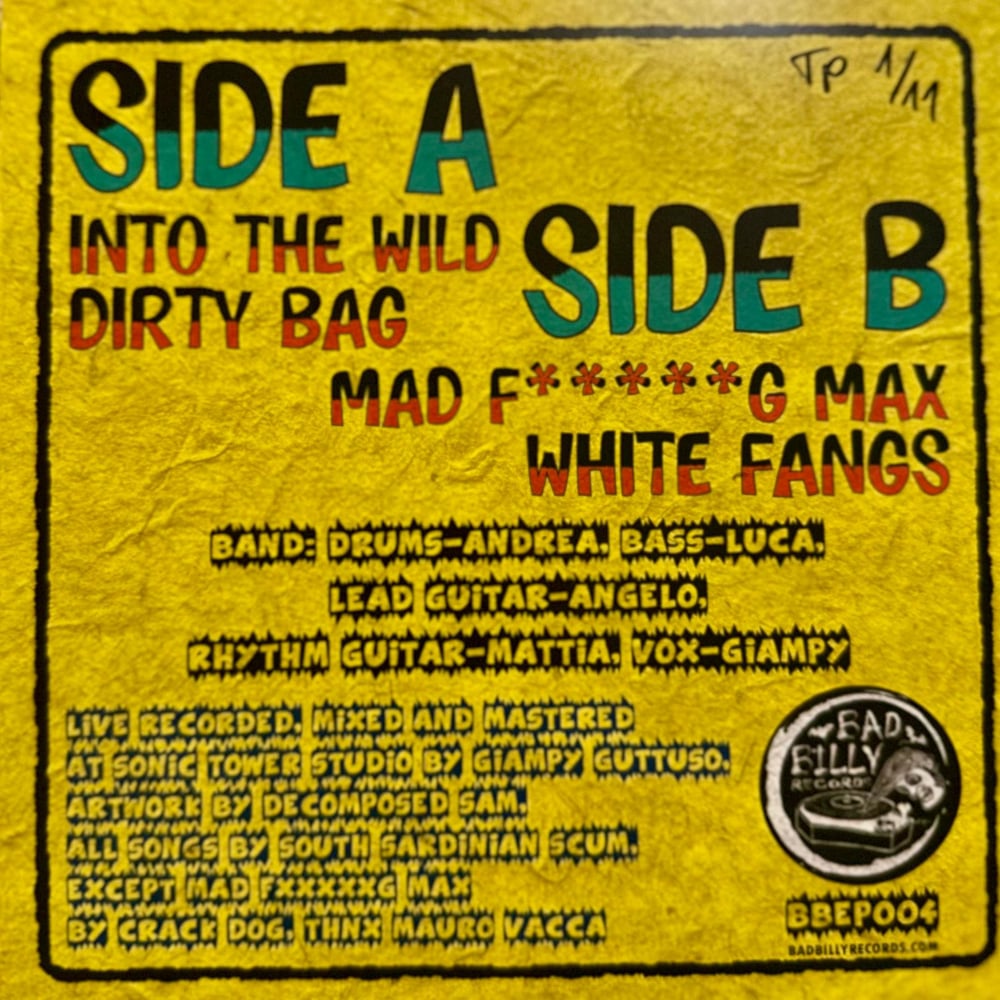 SOUTH SARDINIAN SCUM - INTO THE WILD (EP) TP