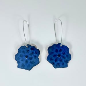 Limited edition Orange/ Blue Marigold double sided earrings