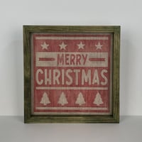 Image 1 of  Wooden Merry Christmas Sign