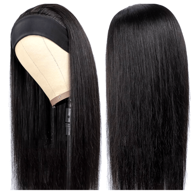 Straight Hair Headband Wig