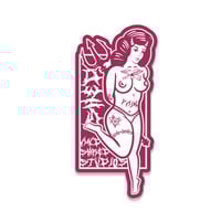 Image 1 of Hot Evil Girl Sticker 5"