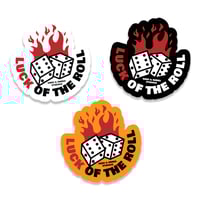 Image 1 of Luck of The Roll Sticker 3"