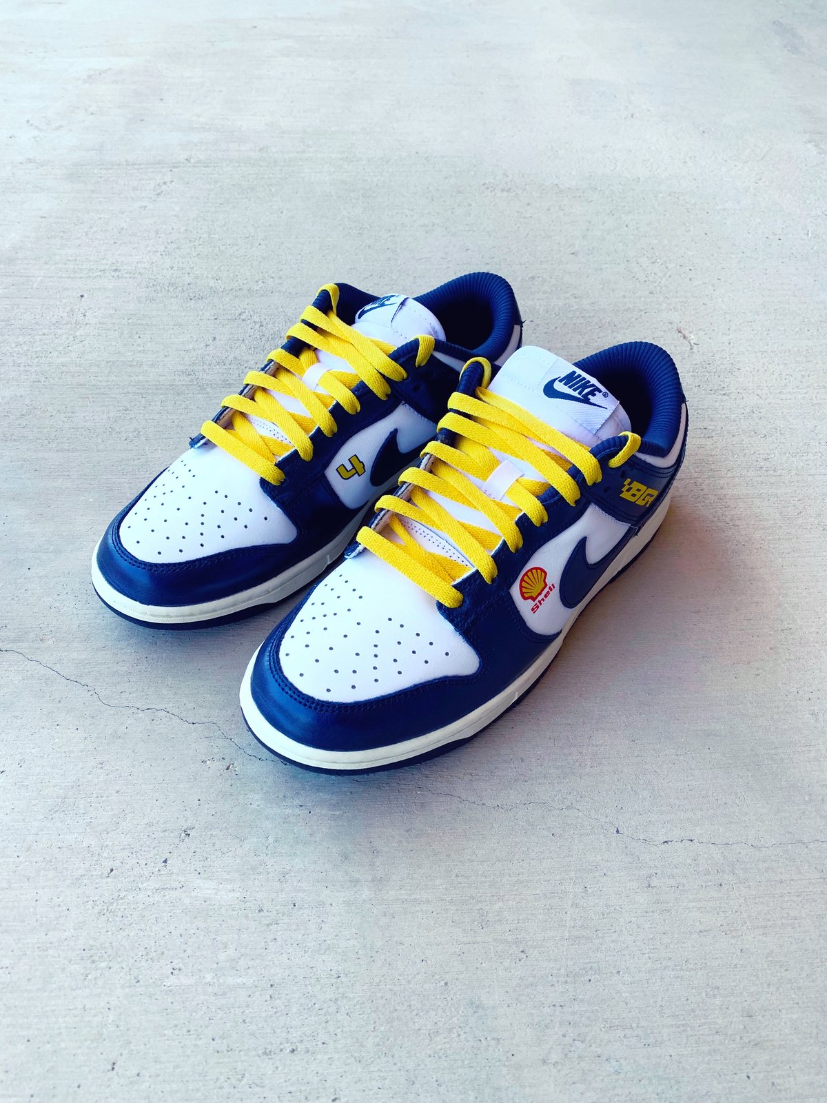 Image of Nike Dunk Low Aggie Racing-Navy/White