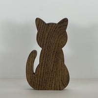 Image 1 of Wooden Cat Silhouette