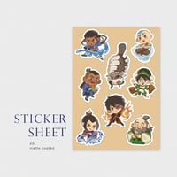 Image 3 of [ATLA] Wooden Keyrings & Stickersheet