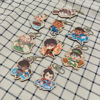 Image 1 of [ATLA] Wooden Keyrings & Stickersheet