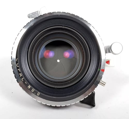 Image of Schneider Symmar S 120mm F5.6 lens in Copal #0 shutter #4547 (700) 