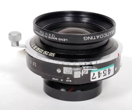 Image of Schneider Symmar S 120mm F5.6 lens in Copal #0 shutter #4547 (700) 