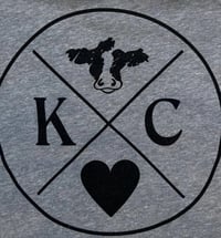 Image 3 of Cow/Heart/KC T-Shirt (Grey)