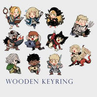 Image 2 of [Dungeon Meshi] Wooden Keyrings