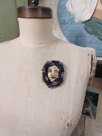 Image 2 of lady from the hills, fabric pin