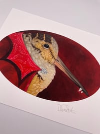 Image 3 of Vampire Woodcock Print