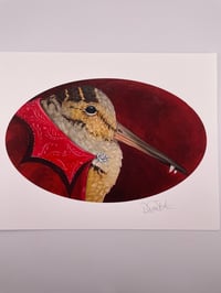 Image 4 of Vampire Woodcock Print