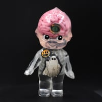 Image 3 of 4.5" Large Third Cat Eye Brain and Ghost Glow in the Dark Halloween Special Double Cast Resin Figure
