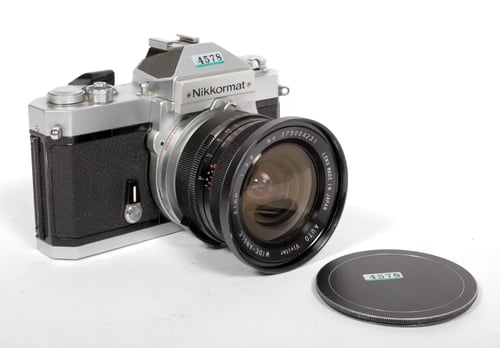 Image of Nikon Nikkormat FT2 35mm SLR film camera with 21mm F3.8 Ultra wide lens #4578