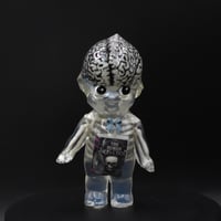 Image 2 of 4.5" Large Glow in the Dark Brain Human Skeleton Halloween Special Double Cast Resin Figure
