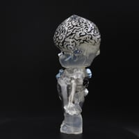 Image 9 of 4.5" Large Glow in the Dark Brain Human Skeleton Halloween Special Double Cast Resin Figure