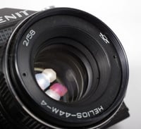 Image 9 of Soviet Zenit 11 35mm SLR Film Camera with 58mm F2 Helios 44m-4 lens TESTED #4583