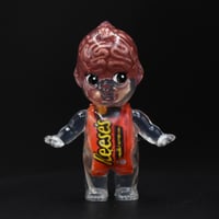 Image 1 of Reeses Candy Bar Brain and Skeleton Halloween Special Kilos Kewties 3 inch Double Cast Resin Figure