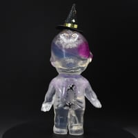 Image 5 of 4.5'' Large Witches Grimore Glow in the Dark Skeleton Halloween Special Double Cast Resin Figure