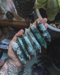 Image 1 of Moss agate wands 