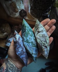 Image 2 of Moss agate wands 