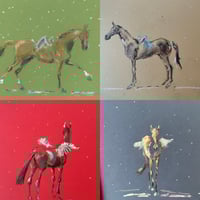 8 Horse Christmas Cards (4 designs) 