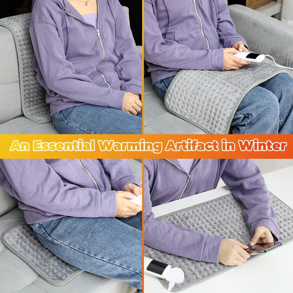 MSL 58x29CM Electric Heating Blanket Mat for Bed Sofa Winter Use