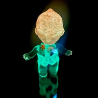 Image 5 of Floral Ghost Brain & Glow in the Dark Skeleton Halloween Special 3 inch Kilos Kewtie Resin Figure