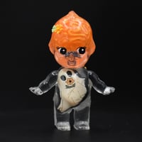 Image 2 of Floral Ghost Brain & Glow in the Dark Skeleton Halloween Special 3 inch Kilos Kewtie Resin Figure
