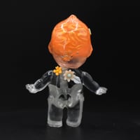 Image 4 of Floral Ghost Brain & Glow in the Dark Skeleton Halloween Special 3 inch Kilos Kewtie Resin Figure