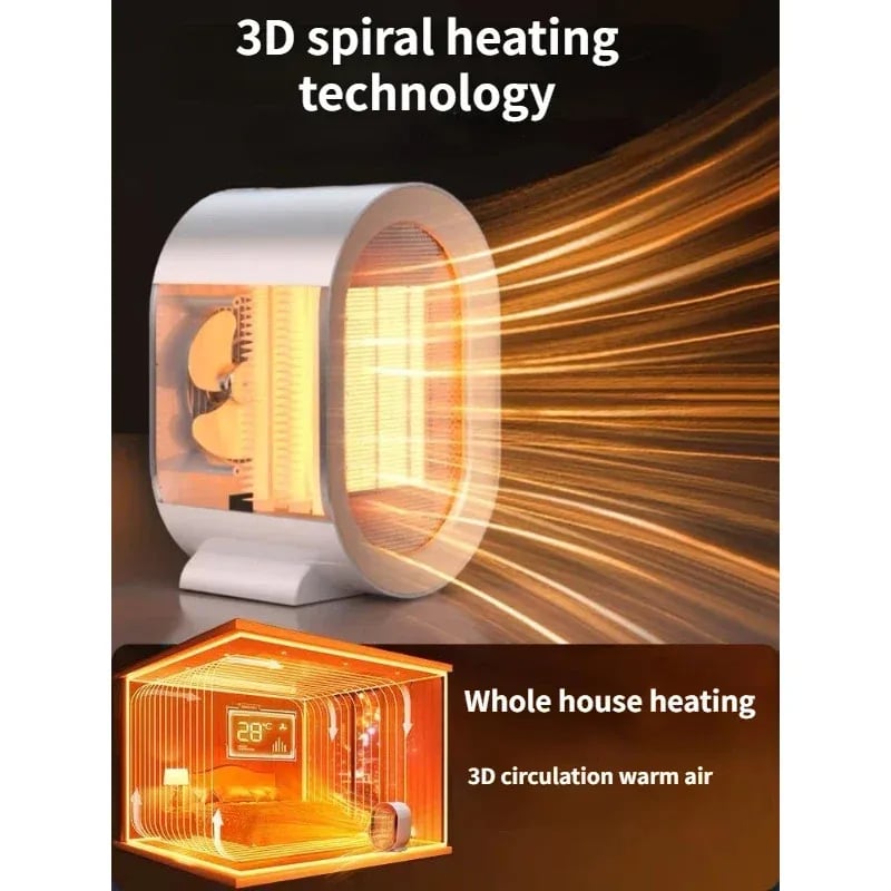MSL 1200W Electric Heater Portable Desktop Fan Heater