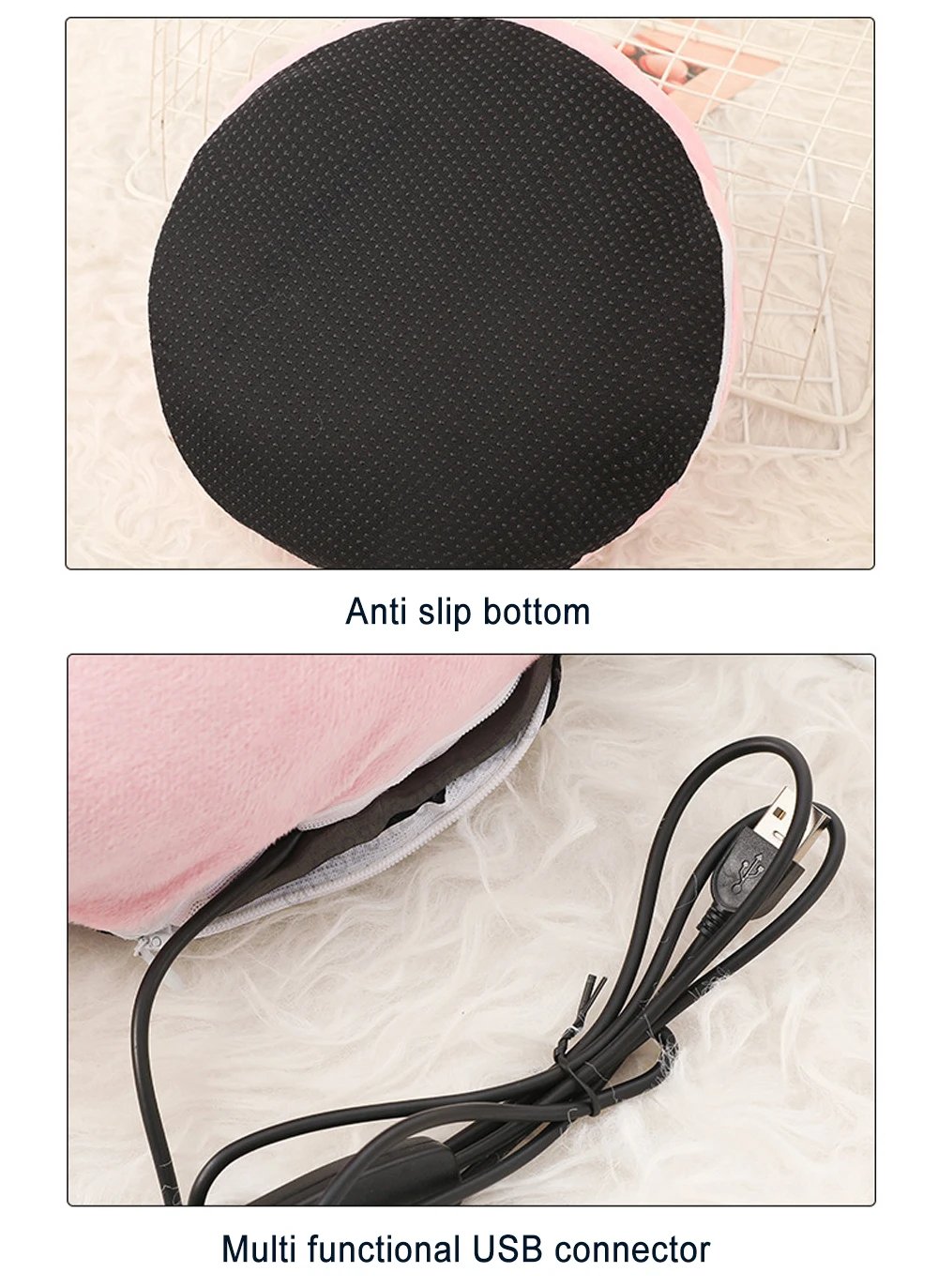 MSL Electric Foot Heater USB Foot Heating Pad with Wearable Foot Warmer