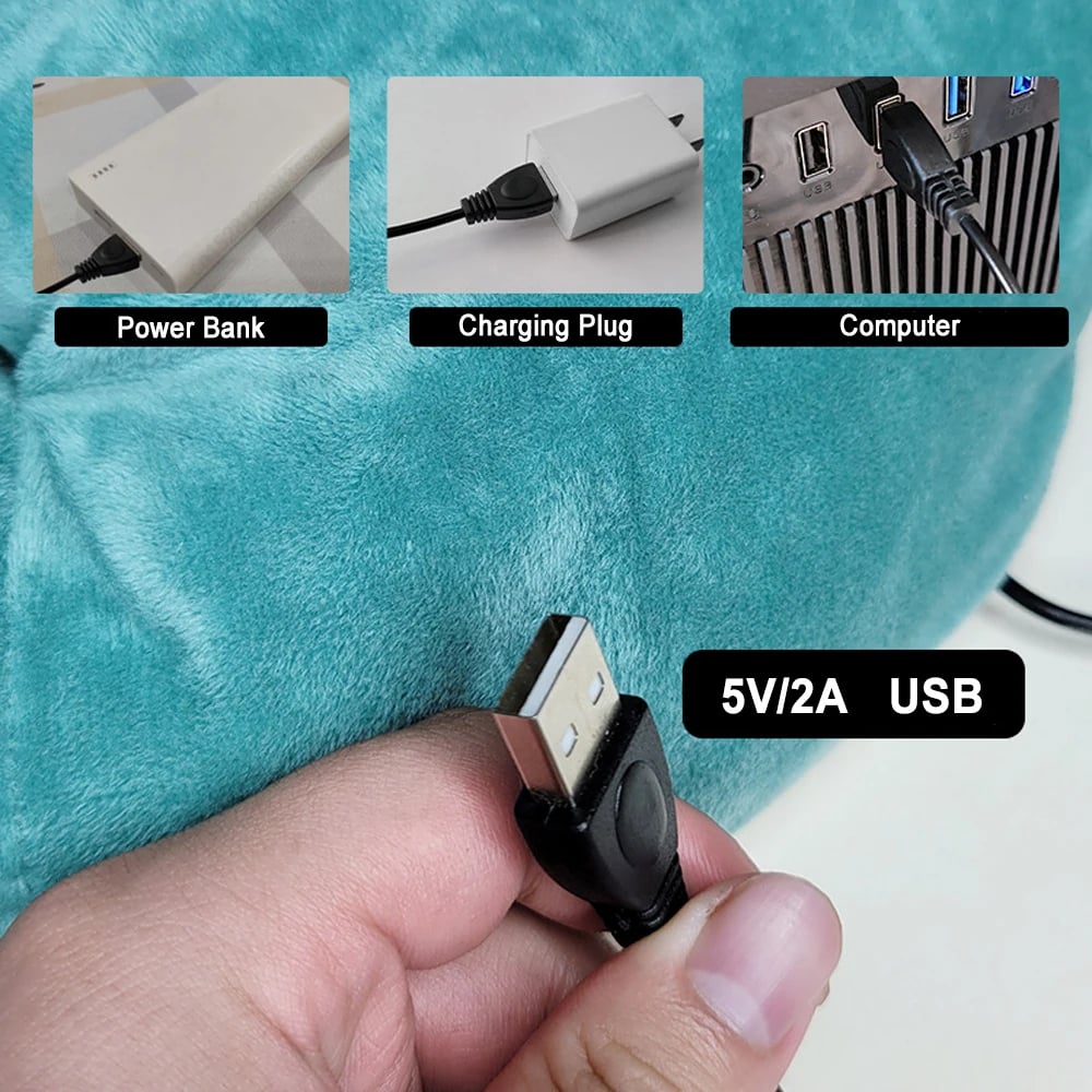 MSL Electric Foot Heater USB Foot Heating Pad with Wearable Foot Warmer