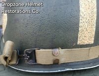 Image 12 of WWII M2 101st Airborne Helmet 502nd PIR D-bale Front Seam Paratrooper liner. Net, Scrim & Aid Kit. 