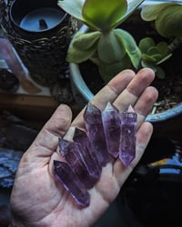 Mini amethyst wands 