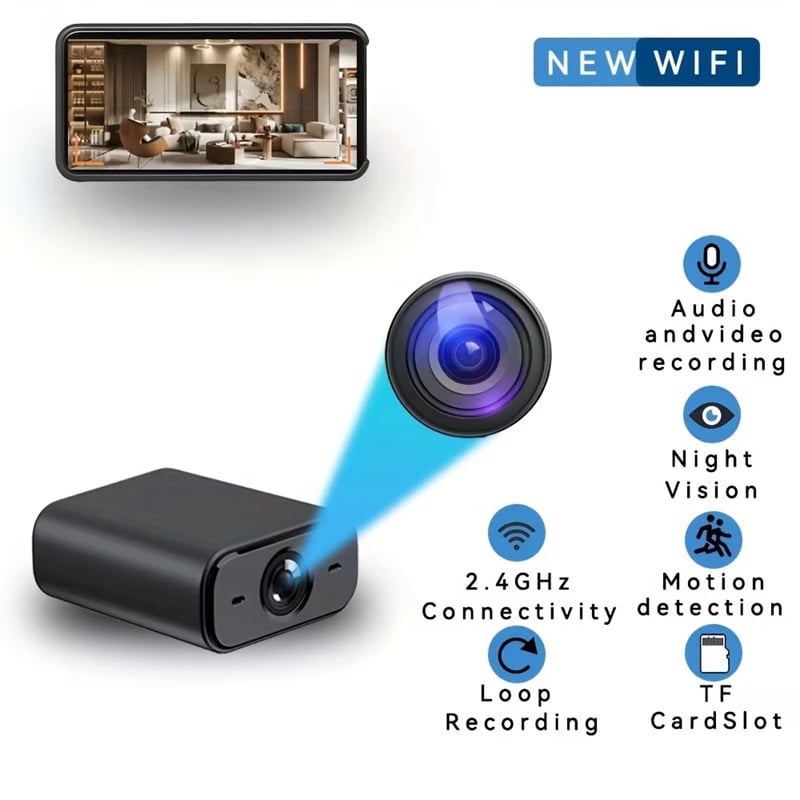 MSL V720 Home Surveillance Camera Wireless WiFi Indoor HD Plug-In