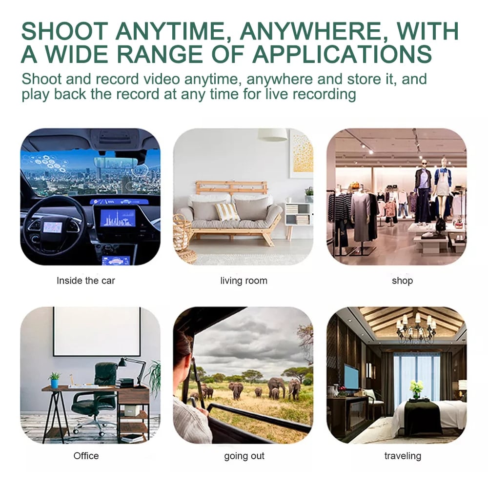 MSL 1080P HD Mini Camera with WiFi, Night Vision & Motion Detection