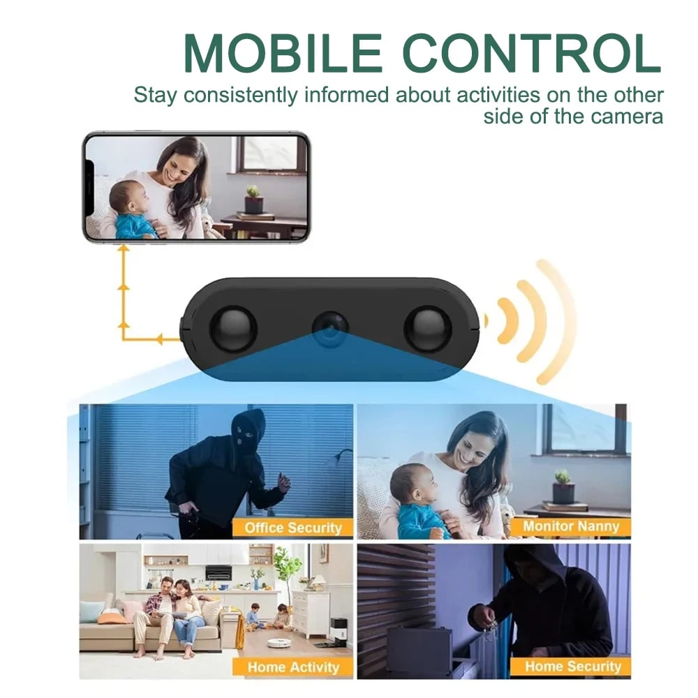 MSL 1080P HD Mini Camera with WiFi, Night Vision & Motion Detection