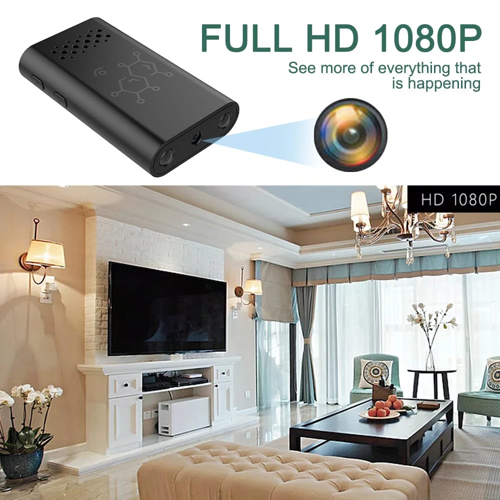 MSL 1080P HD Mini Camera with WiFi, Night Vision & Motion Detection
