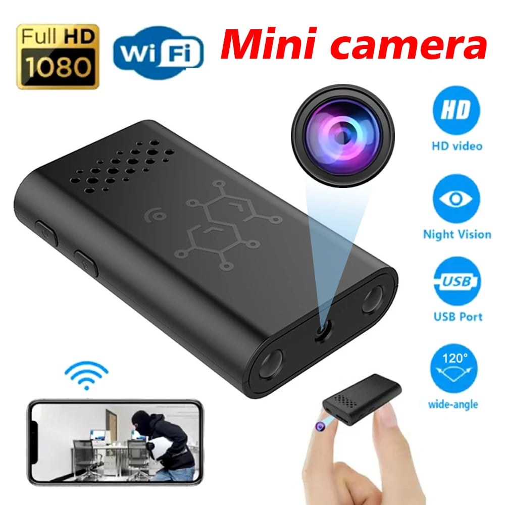 MSL 1080P HD Mini Camera with WiFi, Night Vision & Motion Detection