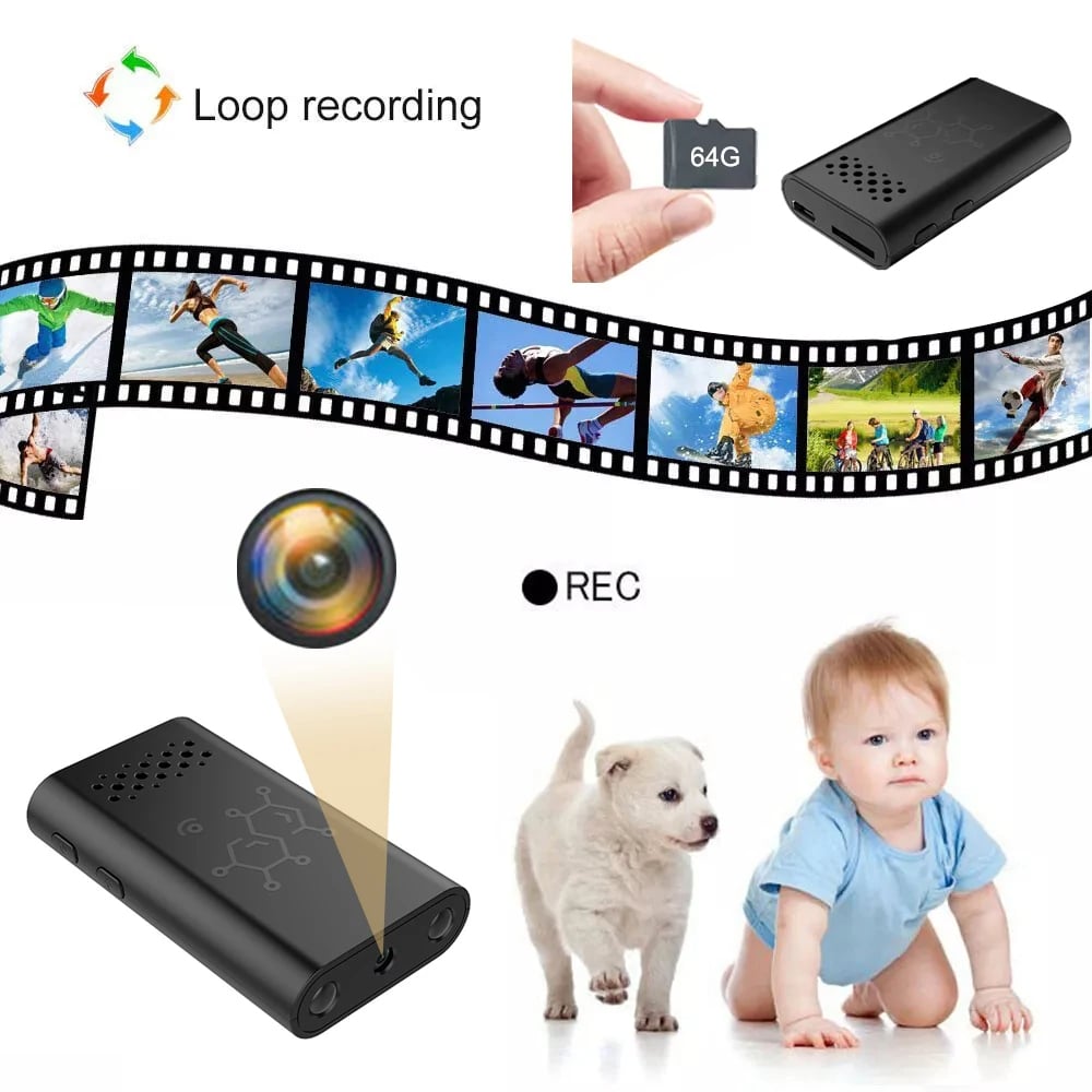 MSL 1080P HD Mini Camera with WiFi, Night Vision & Motion Detection